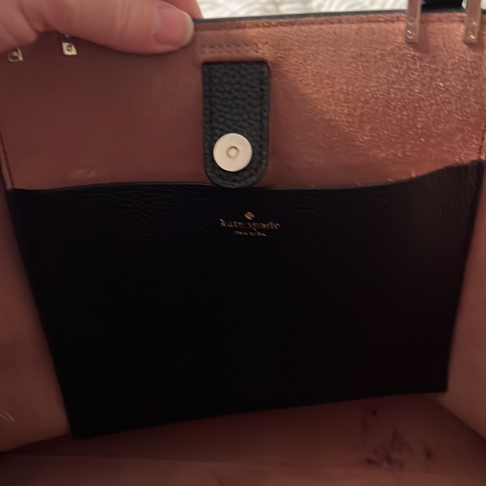 Kate Spade Black Pebbled Leather Tote. - Picture 7 of 10